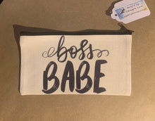 Load image into Gallery viewer, Canvas zipper pouch